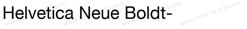 Helvetica Neue Boldt字体转换